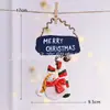 Decoração de Natal pequeno pingente resina rattan anel retrô nostálgico homem velho decoração europeia layout de cena de árvore de Natal