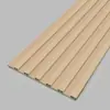 Painéis de grade madeira-plástico com veios de madeira maciça, grade de fibra de bambu-madeira, painel de fundo de TV sem pintura, painéis pequenos da Grande Muralha, painéis de proteção de parede, grade