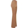 Pantalones de Yoga de Cintura Alta Levanta Glúteos para Mujer, Pantalones Largos Elásticos de Ajuste Delgado Acampanados para Entrenamiento de Baile y Fitness, Sensación Desnuda de Invierno