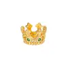 Venda Direta da Fábrica de Acessórios Banhados a Ouro Cobre Cor-Preservadora 18K para Pulseiras e Colares DIY, Contas Tubulares Retas com Zircônia Inlaid Atacado
