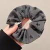 Goma para el pelo retro estilo francés para mujer, Cuerda para el pelo versátil de satén de alta gama estilo coreano, Accesorio para el pelo estilo Mori, Adorno grande para el pelo