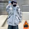 Roupa Infantil Jaqueta de Menino Outono e Inverno 2025 Novo Estilo para Meninos Mais Velhos Roupas de Inverno Acolchoada Grossa Moderna Roupa de Inverno