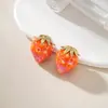 Zirconia Chapada en Cobre Belleza Helada Fresa Perlas con Agujero Pasante Terminadas Cadena para Teléfono Materiales para Manualidades Accesorios para Joyería Llavero Piezas Sueltas