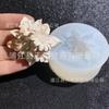 Rosa margarita pequeña girasol plata flor de loto cristal pegamento decoración de mesa molde de silicona arcilla blanda yeso