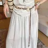 Cuerda de Cintura Tejida a Mano con Cuentas Estilo Étnico Bohemio para Mujer, Cinturón Delgado de Gama Alta de Nicho para Combinar con Accesorios de Vestido