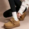 Zapatos de algodón Birken para mujer, estilo de influencer, punta redonda, horma ancha, tipo de zapato, con felpa, cálidos, cierre mágico, para personas perezosas, zapatos de otoño e invierno