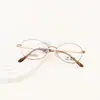 Armazón de Gafas de Titanio Puro Danyang Gafas de Prescripción para Mujer Armazón de Gafas Ópticas Armazón de Gafas Retro Multi-Armazón 2866