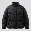 Chaleco de color sólido personalizado con cuello alto para hombre según tu diseño, chaleco acolchado corto y grueso para hombre, chaleco simple de algodón casual para hombre