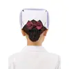 Gorro de Enfermera Gorro de Cola de Milano Blanco Rosa Azul Médico Aprendizaje Prácticas Jefa de Enfermeras Quirófano Barras Finas Gruesas