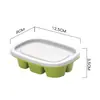 Molde para cubitos de hielo pequeño al por mayor, para refrigerador doméstico, casero, bandeja de hielo de silicona con tapa, grado alimenticio, Cubitera de Hielo, Caja de Hielo