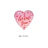 Globos de Película de Aluminio con Forma de Corazón de Amor Creativo para el Día de San Valentín, Día de San Valentín Chino, Festival de Bodas, Decoración de Cumpleaños, Arreglo, Venta al por Mayor