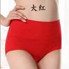 Ropa interior para mujer calzones de cintura alta doble capa para contraer el abdomen y levantar la cadera ropa interior de algodón de color sólido para mujer venta al por mayor de fábrica