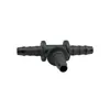 Conector de Três Vias Tipo T de Diâmetro Igual, Adaptador de Tubo de Nylon Automotivo, Conector de Três Vias ID6