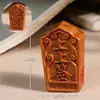 Acessórios para Escultura em Madeira de Jujuba Fulminada Padrões Tradicionais Chineses Pingente Ornamento Coleção de Brinquedos Culturais Artesanato em Madeira Marcenaria