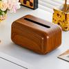 Caixa de Lenços Cor de Noz Plástico Simples para Escritório Caixa de Lenços para Sala de Estar Mesa Caixa de Lenços para Hotel Caixa de Guardanapos