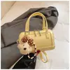 2026 Nova Bolsa de Luxo de Nicho Feminina Bolsa Boston Almofada Mini Bolsa de Mão Versátil Bolsa de Ombro Transversal Texturizada