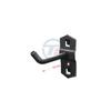 Suporte para ferramentas com furo quadrado preto, acessórios para rack de armazenamento, ferragens para exibição de prato com furo quadrado, suporte de metal