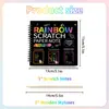 Pintura Creativa DIY Rasca y Gana para Niños Transfronteriza Europea y Americana Libro de Graffiti Colorido Juguete para Estudiantes Divertido Libro de Pintura Rasca y Gana