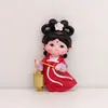 Souvenirs Turísticos Decorativos Culturales y Creativos de Xi'An Luoyang, Dulces de Estilo Antiguo, Brocado Pequeño, Tendencia Nacional, Imanes de Refrigerador Magnéticos de Dama de la Dinastía Tang