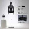 Preto Ombro Plano Ângulo Reto Ombro Modelo Adereços Mulher Completo Meio Pendurado Mão Loja de Roupas Vitrine Feminina Suporte de Exibição
