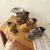 Botas Martin para Niña Otoño e Invierno Nuevas Botas Infantiles Suela Suave Antideslizantes Botines Botas de Piel para Niño Estilo Británico Versátil Botas Amarillas Grandes
