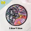 Galería de Arte Colorida Pegatinas de Bordado Autoadhesivas Diario DIY Parches Decorativos de Bordado para Computadora Pegatinas de Tela Venta al por Mayor Transfronteriza