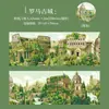 Día Hermoso Paisaje de Viaje y Cinta de Papel Serie Viajero Europeo Material de Manual de Bolsillo Pegatinas Decorativas DIY Ciclo
