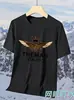 Comercio Exterior Malla de Seda de Hielo Talla Grande Manga Corta para Hombre Secado Rápido Cómodo de Moda Marca Camiseta Verano Americana Transpirable Moda Camiseta Venta al por Mayor