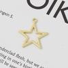 Ventas Directas de Fábrica Colgante DIY de Estrella y Luna Colgante Pendientes de Cruz Europeos y Americanos Cruzados Collar Pulsera Ropa Joyería de Aleación