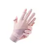 Guantes de seda helada con protección solar para verano, cortos, finos, para conducir, deportes al aire libre, guantes transpirables