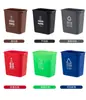 Contenedor de basura engrosado cubo sanitario de saneamiento 15L60L litros extragrande oficina de propiedades comercial exterior con tapa tapa basculante