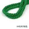 Cuerda Gruesa de Algodón de Tres Hilos de Colores Cuerda Retorcida Cuerda de Diseño Decorativo Accesorios para Manualidades Cuerda Gruesa Cuerda para Atar