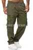 Comercio Transfronterizo 2025 Pantalones de Trabajo Casuales para Hombre de Bolsillo Múltiple Rectos Holgados Moda Tendencia Versátiles Pantalones Casuales