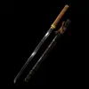 Cidade de Longquan Zhoujiang Espada Espada Longa de Peça Única Espada Reta Ninja Lâmina Japonesa Espada Iai Presente Comércio Exterior Sem Fio