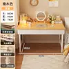 Tocador, Mesa de Tocador, Escritorio para Recámara, Mesa Integrada para Niñas, Tocador Sencillo para Uso en Habitación de Alquiler