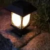 Lámpara de techo de cuatro esquinas de celosía para habitación grande, lámpara de jardín impermeable para uso doméstico, lámpara de suelo para jardín de villa, lámpara de césped, energía solar transfronteriza de comercio electrónico