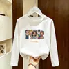 Camiseta de Manga Larga para Niña para Primavera y Otoño 2026 Estilo Nuevo Camiseta Básica Transpirable de Algodón Puro para Niños Top de Primavera y Otoño para Niña