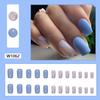Piezas de arte de uñas con estilo de comercio exterior europeo y americano, pequeñas, frescas, lindas, multicolores, armadura de desgaste, sentido avanzado, parche de uñas postizas