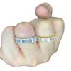 Anillo de Cadena Cubana de Zirconio Hip Hop de Personalidad Europea y Americana Transfronteriza Joyería Hip Hop Anillo Piedra Cuadrada Anillo de Diamantes Completo