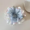 Nuevo Diseño Coreano de Nicho Hecho a Mano Encaje Plisado Encaje Banda para el Cabello Doble Capa Intestino Grande para el Cabello Accesorios para el Cabello