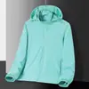 Chaqueta fina cortavientos elástica de una sola capa, nueva para primavera, para deportes al aire libre para mujer, chaqueta casual deportiva de una sola capa con protección solar para hombre