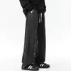 Pantalones Rectos Deportivos Versátiles para Adolescentes, Tendencia de Moda Otoñal para Hombres, Pantalones de Pierna Ancha Lavados con Estilo Retro Americano