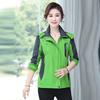 Chaqueta Cortavientos Gruesa Forrada de Polar para Deporte al Aire Libre Otoño e Invierno Abrigo de Algodón Cortavientos Impermeable Ropa de Trabajo para Mamá de Mediana Edad Estilo Mujer