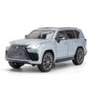 (Caja blíster) simulación 1: 24 lezas aleación LX600 adornos de modelo de coche juguetes para niños generación de cabello