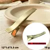 Versão coreana do clipe de rabo de cavalo clipe de bico de pato DIY grampo de cabelo acessórios material 8,6x 2,4 cm de largura três clipes de garfo banhado a ouro clipe de garfo duplo