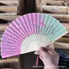 Abanico de Bambú Personalizado Estilo Antiguo, Abanico Plegable Portátil de Verano, Abanico de Danza Estilo Japonés, Abanico Antiguo Hanfu, Abanico para Mujer Estilo Japonés, Abanico Plegable Pequeño