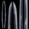 Acero T10 Cubierto de Tierra, Espada Japonesa con Filo Quemado, Hoja de Espada Desnuda, Espada Larga Samurai, Hamon Templado con Arcilla, Sin Filo