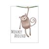 Pintura Decorativa Nórdica Simple de Dibujos Animados Acuarela Animal León Mono Hipopótamo Dinosaurio Póster Habitación Infantil Pintura Colgante Sin Marco