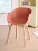 Silla de Comedor para el Hogar Respaldo Engrosado Silla de Plástico Lujo Ligero Sentido Avanzado Silla para Negocios Silla de Ocio para Restaurante Silla de Repuesto