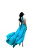 Vestido Sexy de Espalda Descubierta con Cuello Halter, Mismo Estilo que Mao Qianying, Ajustado, Favorecedor para la Figura, con Abertura, Elegante Vestido Largo con Dobladillo Amplio
